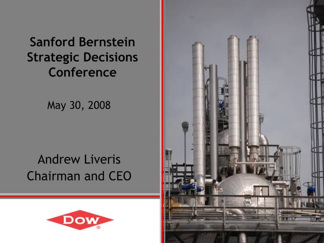 Bernstein 40th Annual Strategic Decisions Conference Sanford Bernstein Strategic Decisions Conference | PPT
