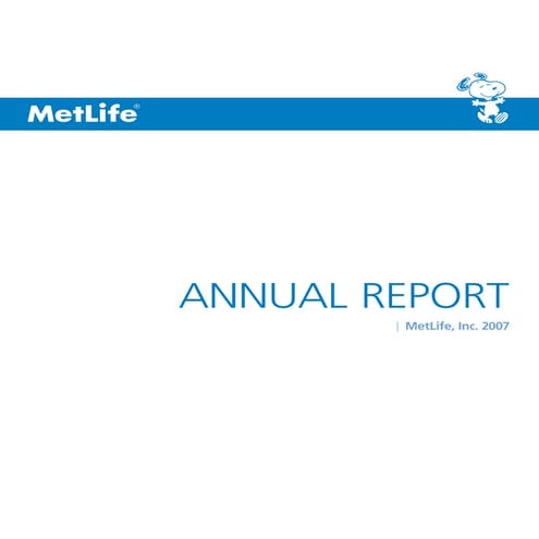 metlife 2007 Annual Report