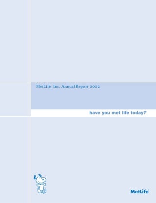 metlife 2002 Annual Report