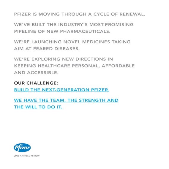 2005 Pfizer Annual Report to Shareholders 