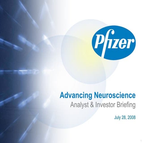 Pfizer Analyst & Investor Meeting at ICAD