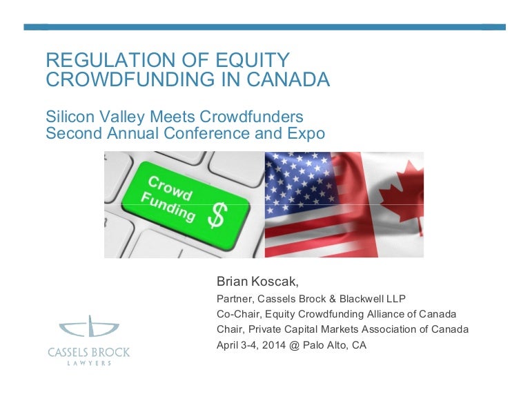 Regulation of Equity Crowdfunding in Canada