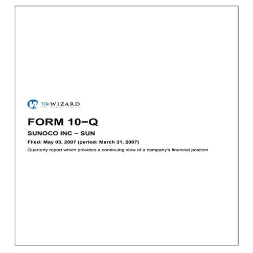 sunoco 2004 Form 10-K | PDF