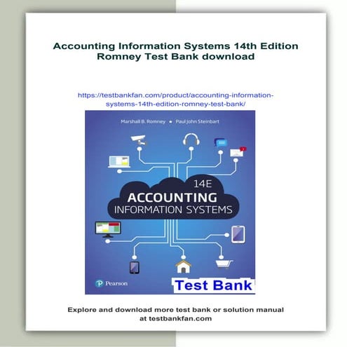 Accounting Information Systems 14th Edition Romney Test Bank | PDF