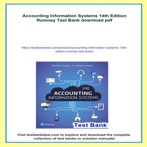 Accounting Information Systems 14th Edition Romney Test Bank | PDF