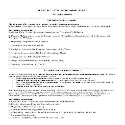 10 3 d scoring guidelines