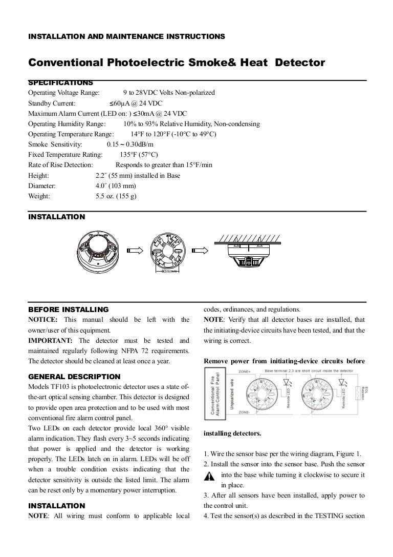 Fire Alarm Smoke Detector Wiring