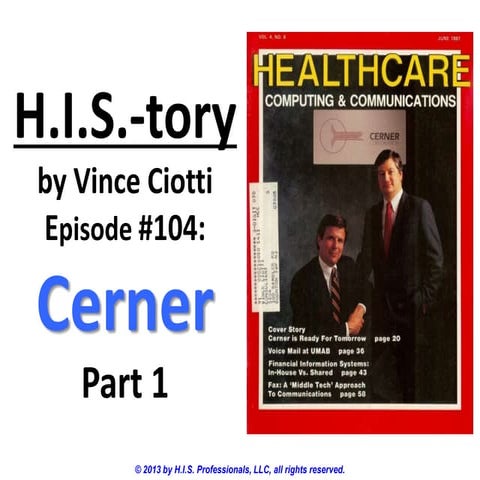 104. cerner, part 1