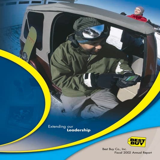 best buy 	FY'02 Annual Report