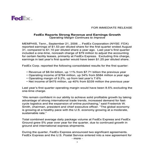 FedEx Ground 101 | PPTX