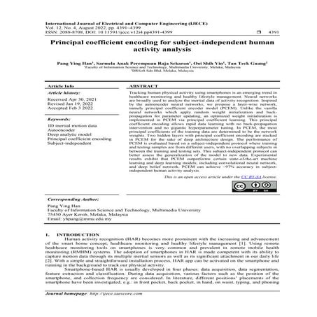 Principal coefficient encoding for subject-independent human  activity analysis 