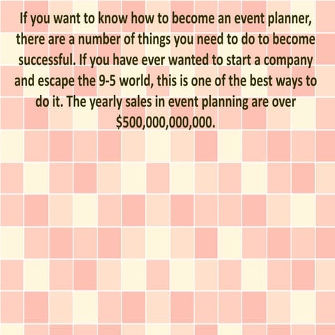 The secret to learning how to become an event planner fast