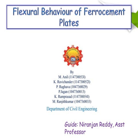 flexural behaviour of ferrocement