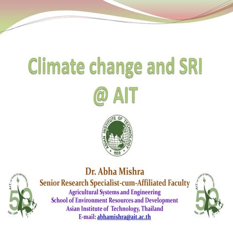 1047 Climate Change and SRI at AIT