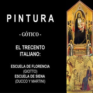 Arte Gótico - Pintura - TRECENTO