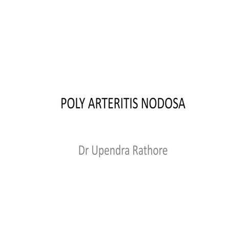 Polyarteritis nodosa