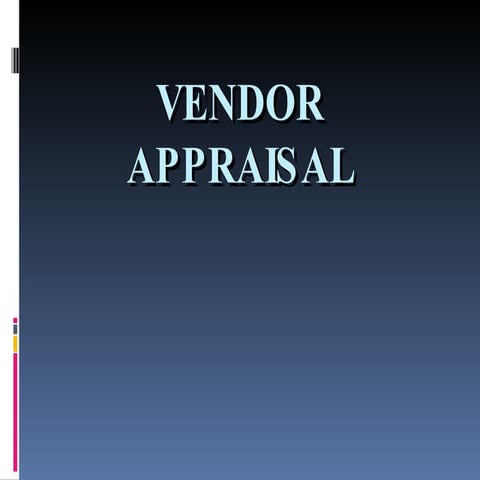 104vendor Appraisal