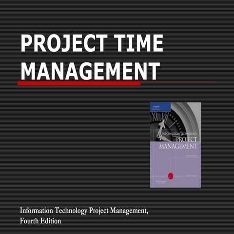 105 project time management