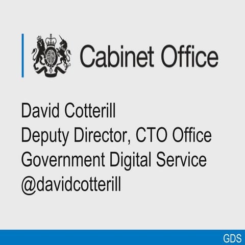 Eduserv Symposium 2013 - Keynote: 21st century Government