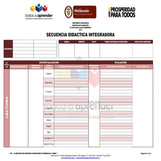 PTA Secuencia Didáctica Integradora...