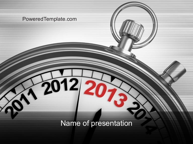 2013 Stopwatch PowerPoint Template