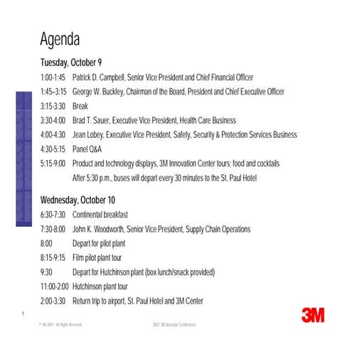  	Patrick D. Campbell, Senior Vice President and CFO