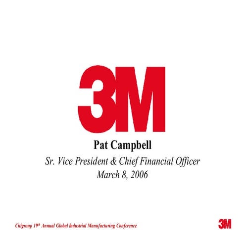 Citigroup 19th Annual Global Industrial Manufacturing Conference