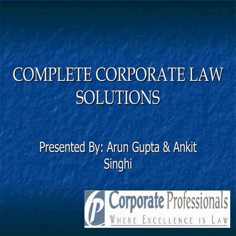 Complete Corporate Law Solutions
