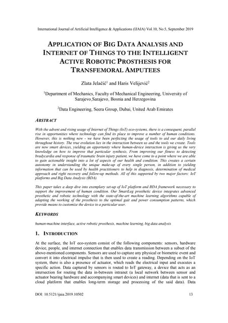 APPLICATION OF BIG DATA ANALYSIS AND INTERNET OF THINGS TO THE INTELLIGENT AC...
