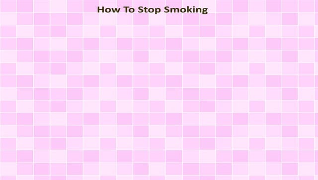 How To Stop Smoking