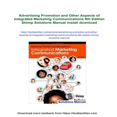 Advertising Promotion and Other Aspects of Integrated Marketing Communication...