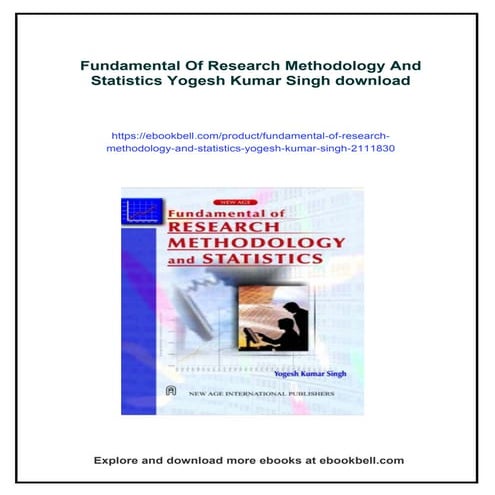 Fundamental Of Research Methodology And Statistics Yogesh Kumar Singh