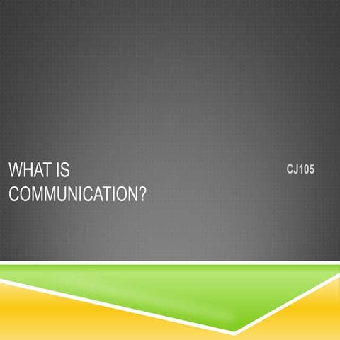 [105] what is communication