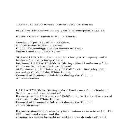 10619, 1052 AMGlobalization Is Not in RetreatPage 1 of .docx