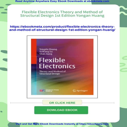 Flexible Electronics Theory and Method of Structural Design 1st Edition ...