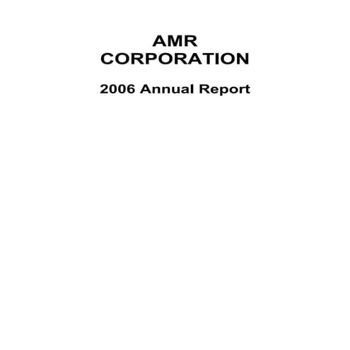 AMR Annual Report 2006