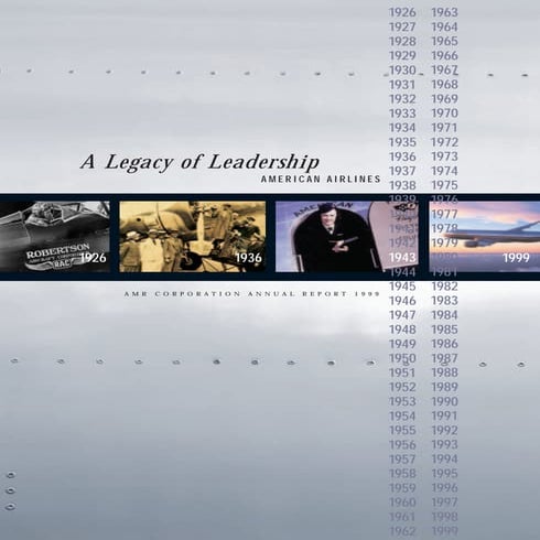 AMR Annual Report 1999
