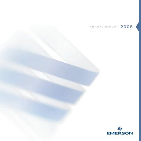 emerson electricl annual reports 2008