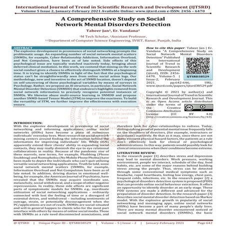 A Comprehensive Study on Social Network Mental Disorders Detection