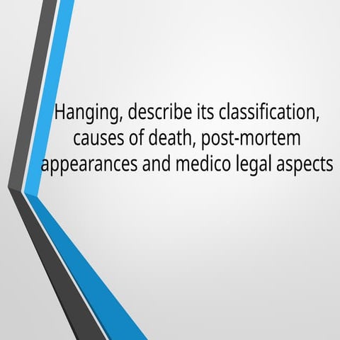 Strangulation a forensic view | PPTX