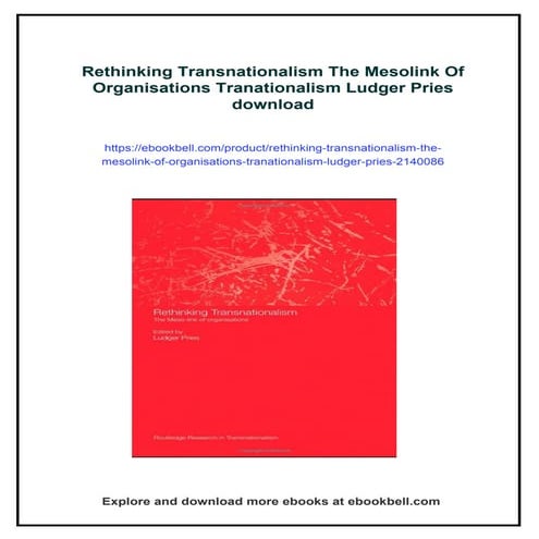 Transnationality and transnationalism | PPTX