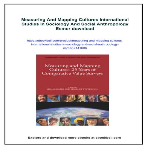 Measuring And Mapping Cultures International Studies In Sociology And Social ...