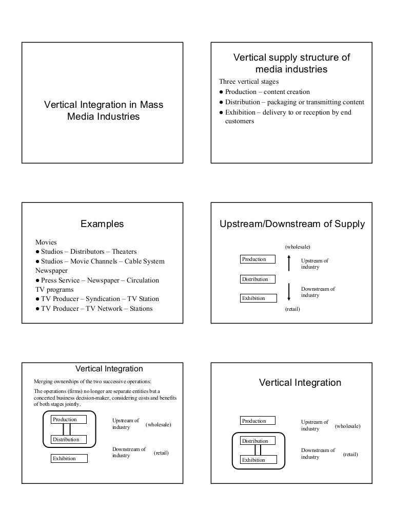 verticalintegrationinmassmediaindustries