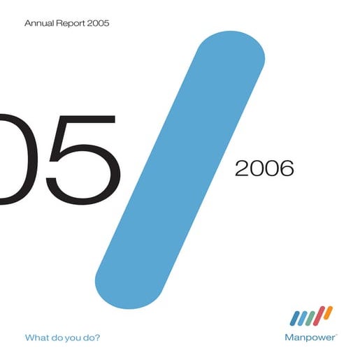 manpower annual reports 2005
