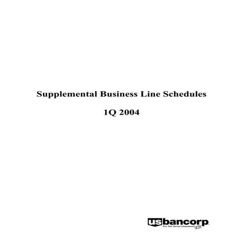 u.s.bancorp1Q 2004 Business Line Schedules - pdf version
