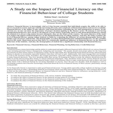 1079.pdf financial literacy on investors attitude | PDF