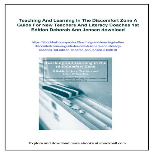 Teaching And Learning In The Discomfort Zone A Guide For New Teachers And Lit...