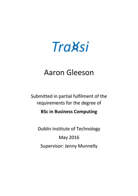 Aaron Gleeson presentations