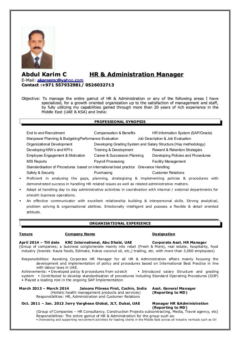 Hr & Admin Manager