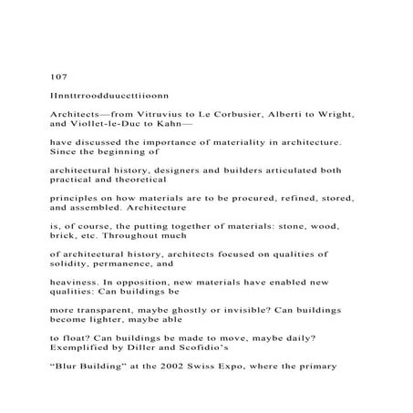 107IInnttrroodduuccttiioonnArchitects—from Vitruvius t.docx